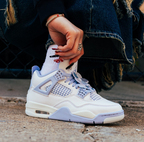 Nike Air Jordan 4 Retro Forget Me Not Aluminum Blue HV0823-100 Women's Size