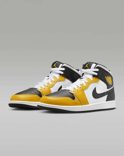 Nike Air Jordan 1 Mid "Yellow Ochre" DQ8426-701 Men's Sneakers [US 7-13]