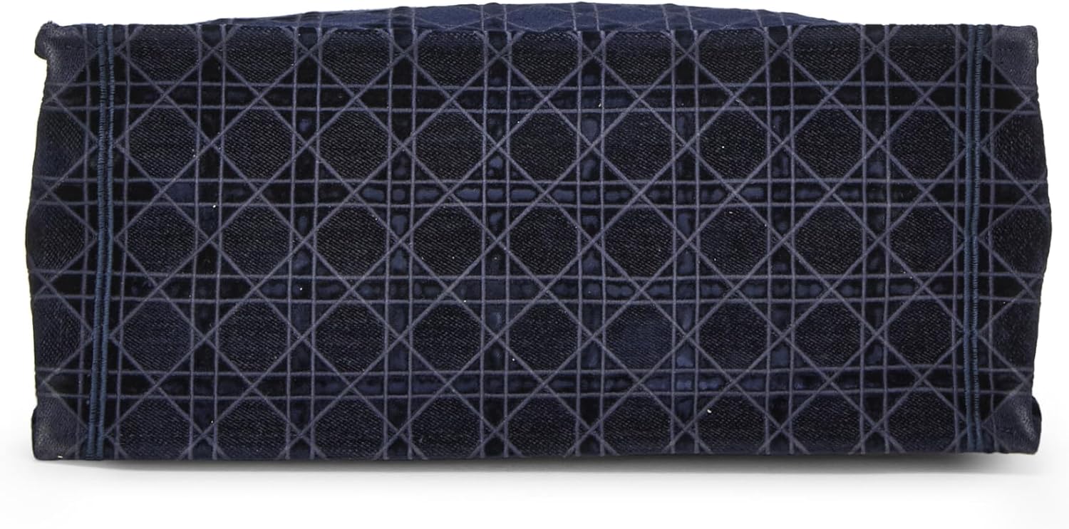 Dior, Navy Velvet Book Tote Large, Navy