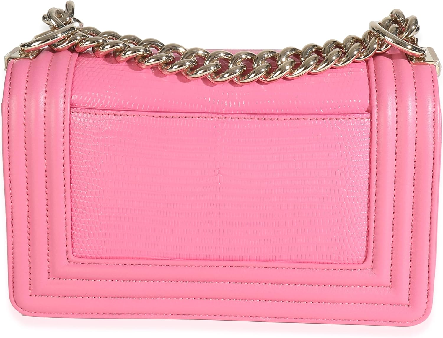 Chanel, Pink Lambskin Lizard Small Boy Bag, Pink