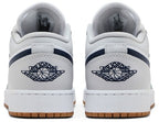Nike Air Jordan 1 Low White Grey Midnight Navy 553560-146 GS & Women's Size