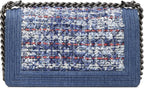 Chanel, Blue Denim & Bouclé Boy Bag Medium, Blue