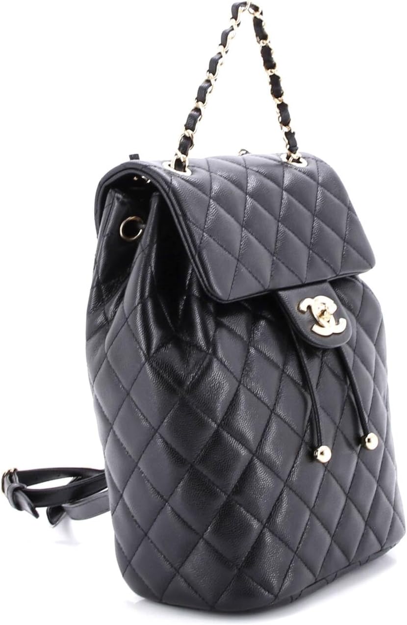 Chanel, Urban Spirit NM Backpack Quilted Caviar Mini, Black