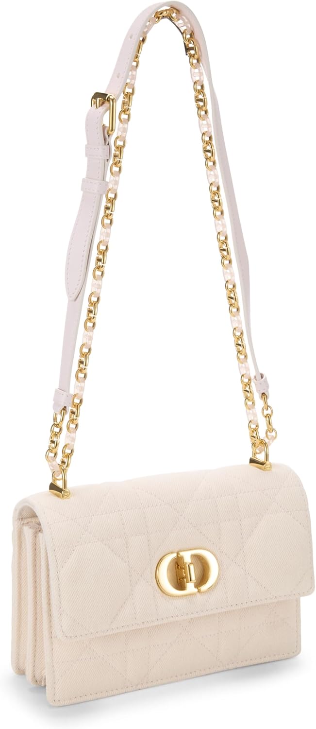 Dior, Pink Cannage Denim Miss Caro Bag Mini, Pink