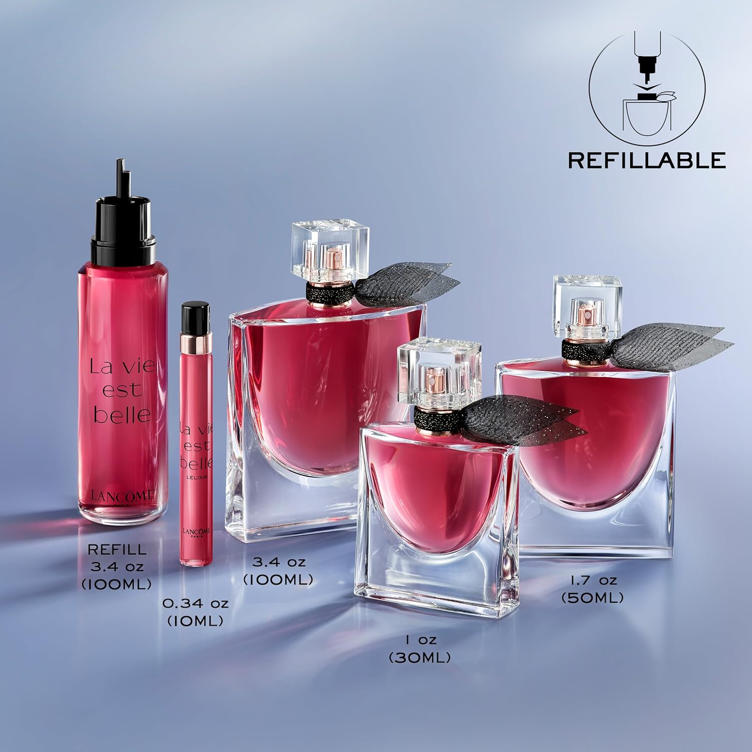 Lancôme La Vie Est Belle L'Elixir Eau de Parfum - Long Lasting Fragrance with Raspberry, Violet & Cocoa Butter - Floral Women's Perfume