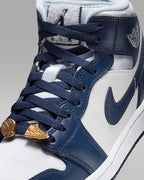 Nike WMNS Air Jordan 1 Mid SE "Football Grey/Navy" FZ8777-044 [US 5.5-11.5]