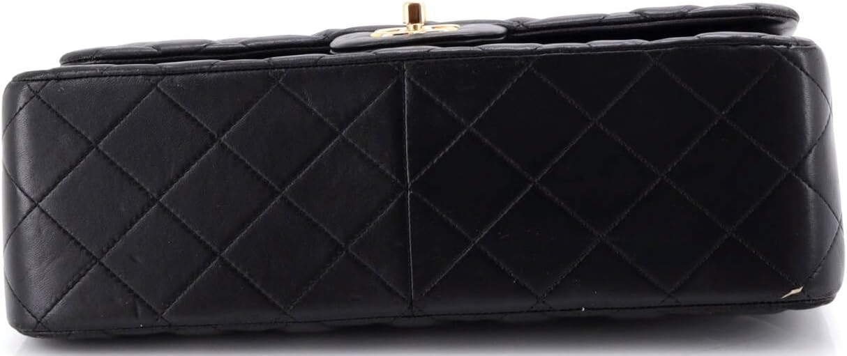 Chanel, Classic Double Flap Bag Quilted Lambskin Jumbo, Black