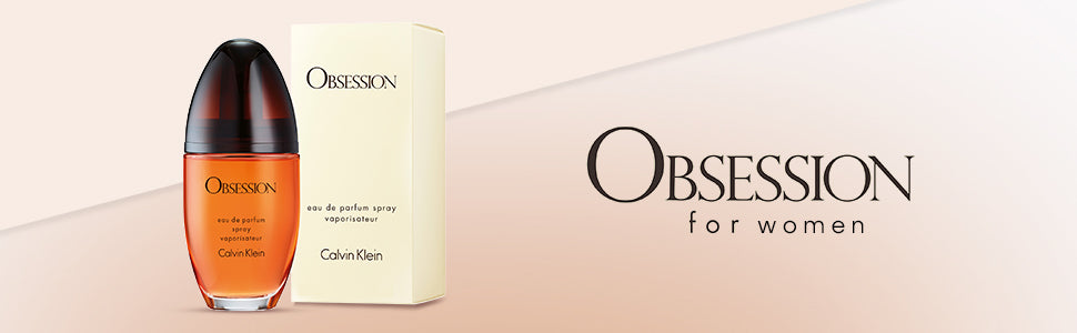Calvin Klein Obsession Eau de Parfum – Ambery Women's Perfume – With Notes of Mandarin, Bergamot, Jasmine & Patchouli – Long Lasting Fragrance