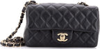 Chanel, Classic Single Flap Bag Quilted Lambskin Mini, Black
