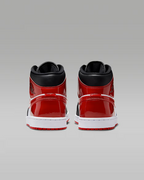 NIKE AIR JORDAN 1 MID SE "Black/White/Varsity Red" HV4091-006 Men's Sneakers