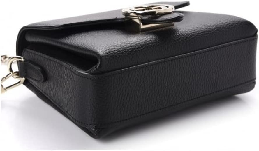Gucci Interlocking G Black Leather Chain Shoulder Bag 510302