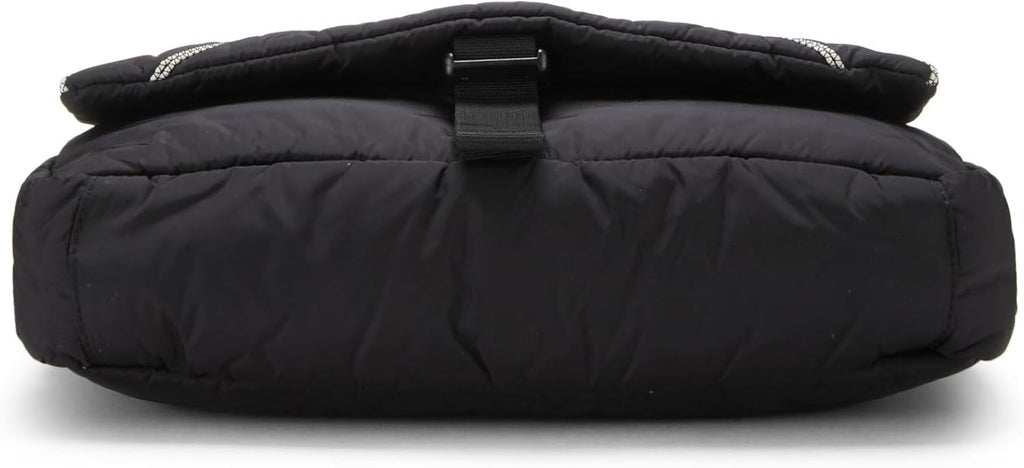 Chanel, Black Quilted Nylon Sportline Messenger Bag, Black