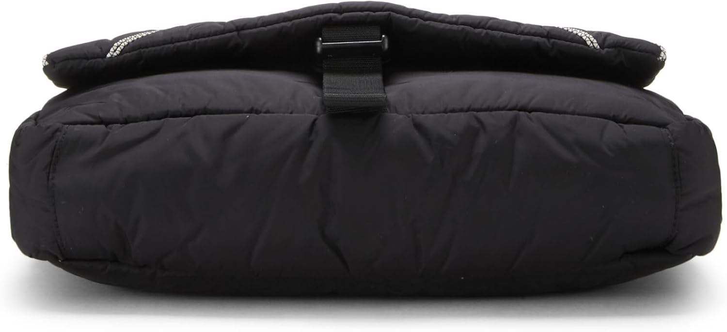 Chanel, Black Quilted Nylon Sportline Messenger Bag, Black