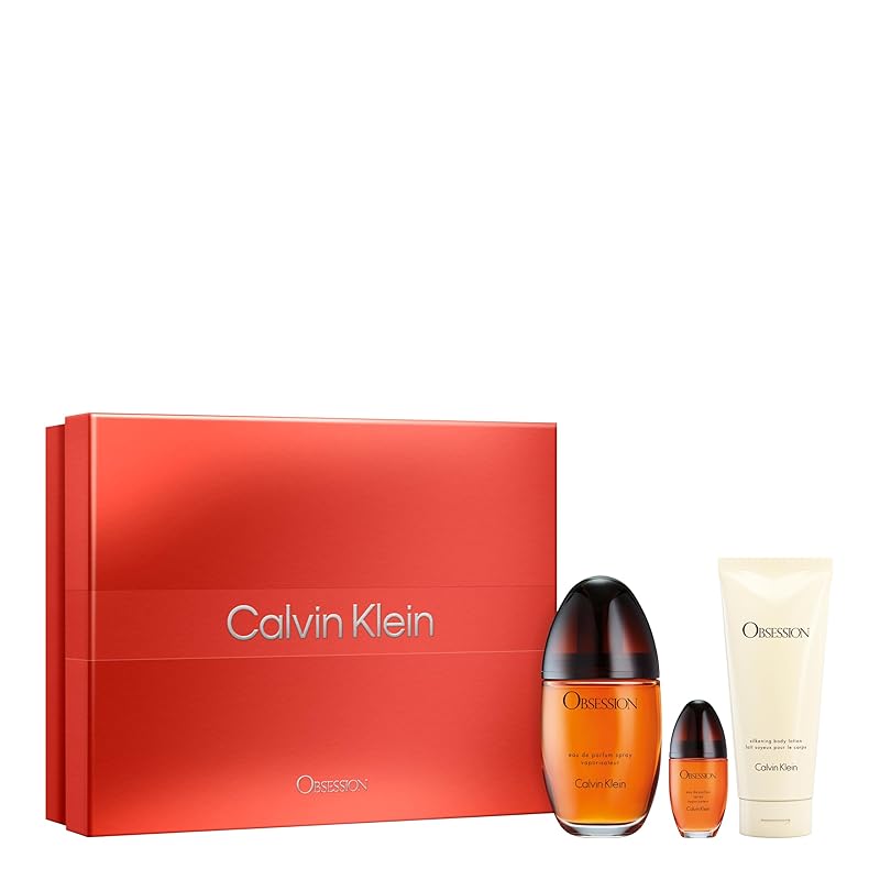 Calvin Klein Obsession Eau de Parfum – Ambery Women's Perfume – With Notes of Mandarin, Bergamot, Jasmine & Patchouli – Long Lasting Fragrance