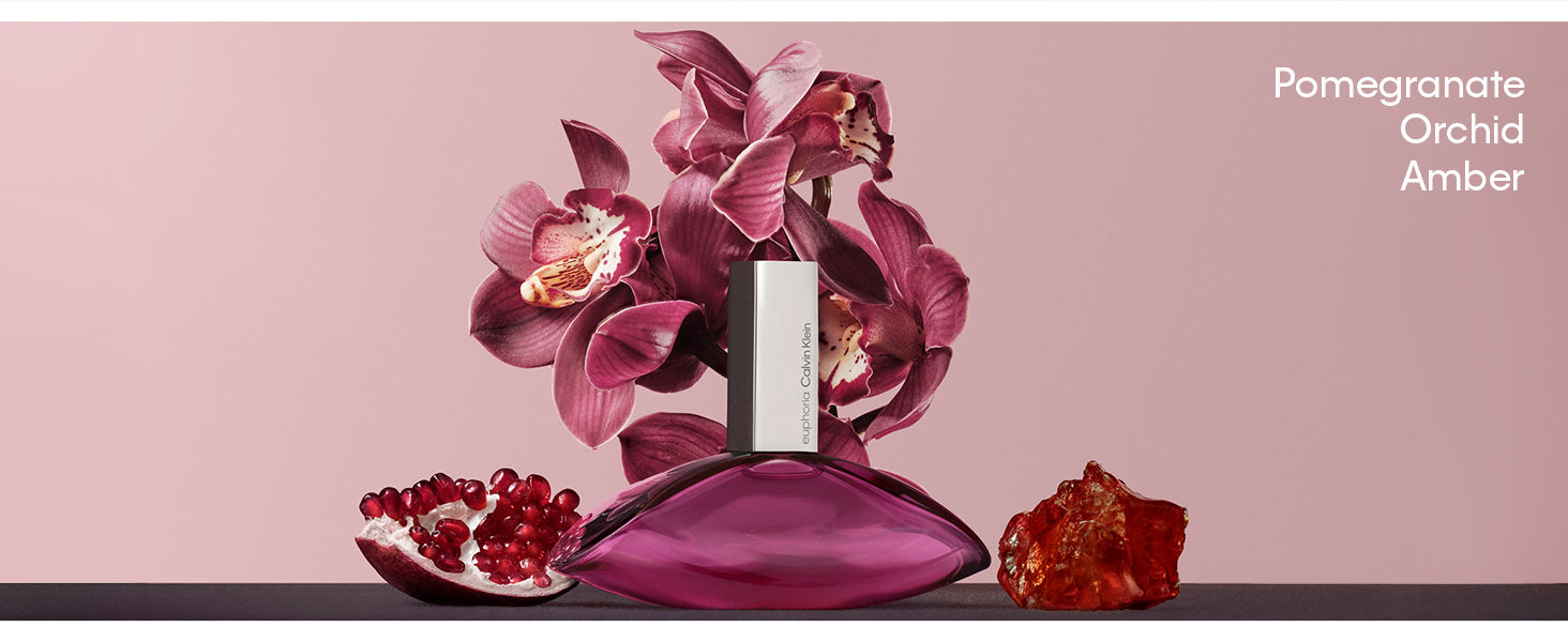Calvin Klein Euphoria Eau de Parfum – Chypre Women's Perfume – With Notes of Pomegranate, Black Orchid, Lotus Blossom & Mahogany Wood – Long Lasting Fragrance