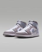 Nike Air Jordan 1 Mid SE "White/Medium Gray/Cool Gray" HF3216-100 [US 7-13]