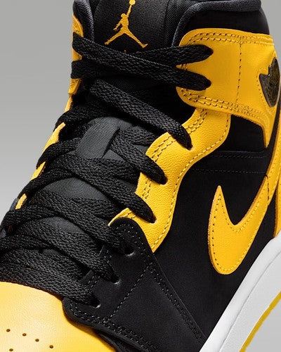 Nike Air Jordan 1 MID SE "Black/White/Varsity Maze"HJ6654-071 Men's SNeakers