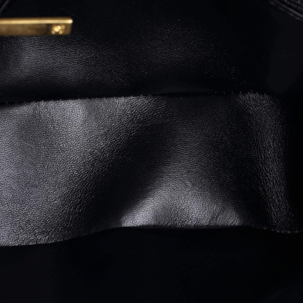 Chanel, Giant CC Chain Pocket Flap Bag Quilted Lambskin Small, Black