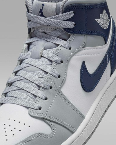Nike Air Jordan 1 Mid "White/Wolf Gray/Midnight Navy" DQ8426-104 [US 7-16]
