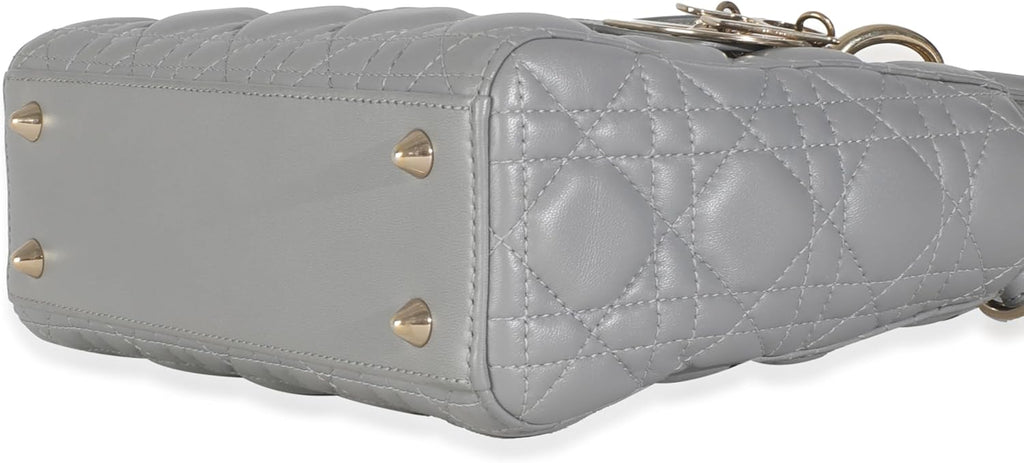 Dior, Grey Cannage Quilted Lambskin Small My ABC Lady Dior, Gray