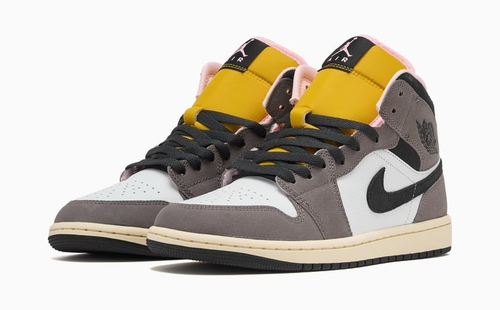 Nike Air Jordan 1 Mid SE White Cave Stone HQ2011-100 Men's Size