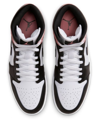 Nike Air Jordan 1 Mid White Rust Pink Black DQ8426-100 Men's Size