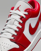 Nike Air Jordan 1 Low "Summit White/Summit White/Varsity Red" 553558-166