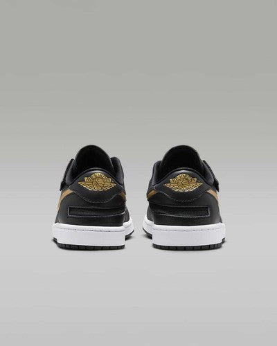 Nike Air Jordan 1 Low FlyEase "Black/Metallic Gold" DM1206-071 [US 7-16]