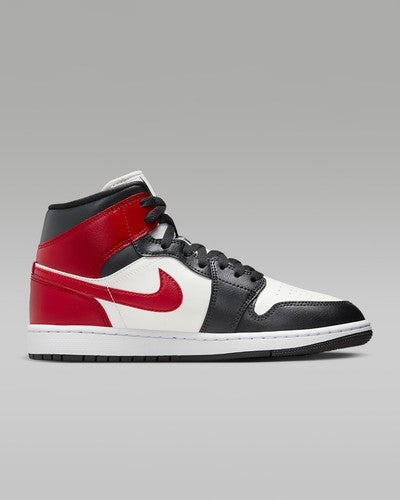 Nike WMNS Air Jordan 1 Mid "Black Toe" BQ6472-160 Womens Sneakers [US 5-12]