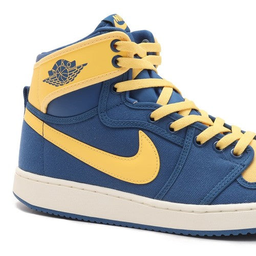 Nike Air Jordan 1 KO "True Blue and Topaz Gold/Laney" DO5047-407 [US 7-13]