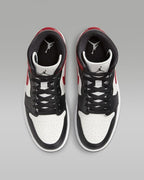 Nike WMNS Air Jordan 1 Mid "Black Toe" BQ6472-160 Womens Sneakers [US 5-12]