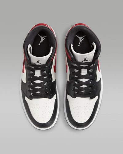 Nike WMNS Air Jordan 1 Mid "Black Toe" BQ6472-160 Womens Sneakers [US 5-12]