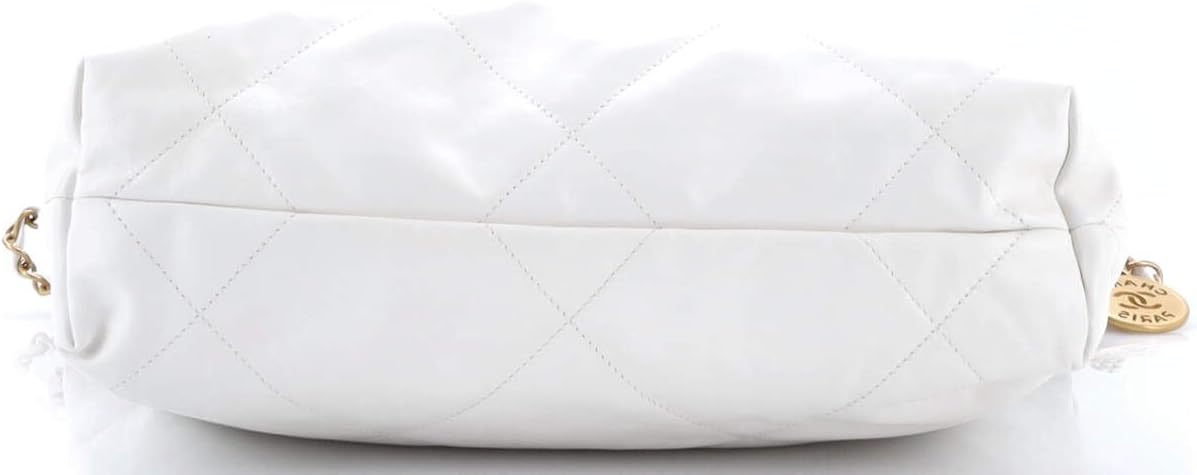 Chanel, 22 Chain Hobo Quilted Calfskin Small, White