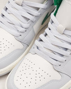 Nike Air Jordan 1 Mid White Pure Platinum Pine Green DQ8426-142 Men's Size