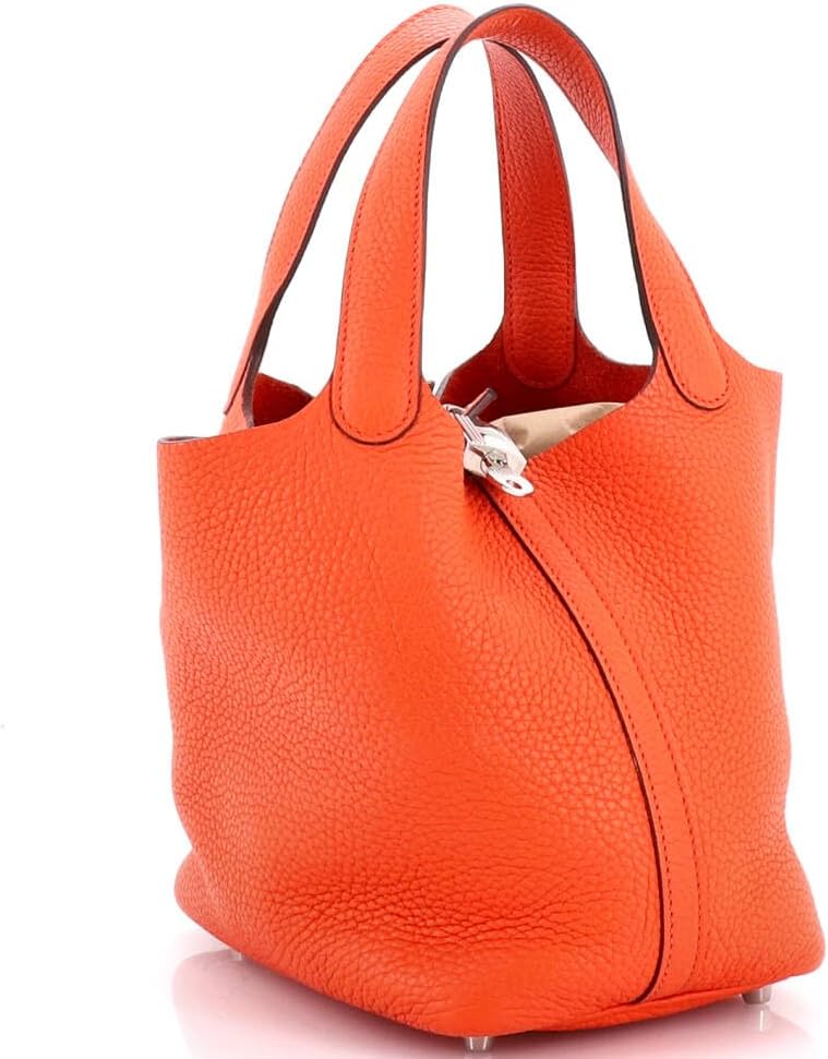 Hermès, Picotin Lock Bag Clemence PM,Orange Poppy