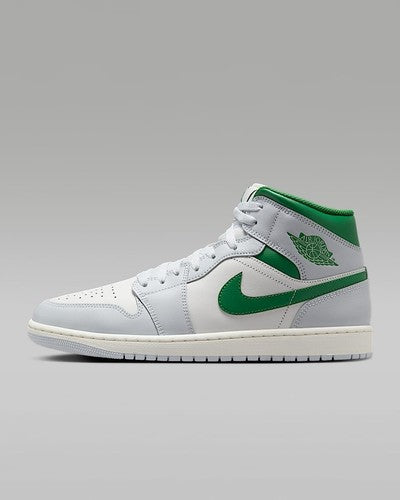 Nike Air Jordan 1 Mid "Summit White/Pine Green" DQ8426-142 Men's [US 7-14]