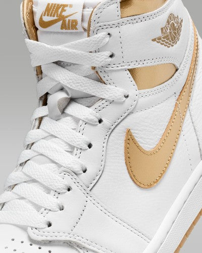 Nike WMNS Air Jordan 1 Retro High OG "White and Gold" FD2596-107 [US 5-12]