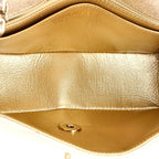 Chanel, Classic Single Flap Bag Quilted Metallic Lambskin Mini, Gold