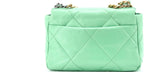 Chanel, 19 Flap Bag Quilted Leather Medium, Green