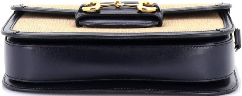 Gucci, Horsebit 1955 Shoulder Bag Canvas and Leather Small, Neutral