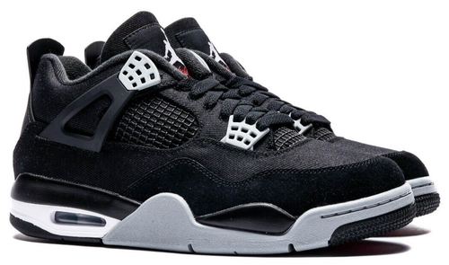 Nike Air Jordan 4 Retro SE Black Canvas DH7138-006 Men's Size