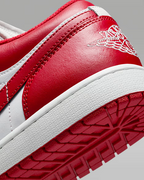 Nike Air Jordan 1 Low "Summit White/Summit White/Varsity Red" 553558-166
