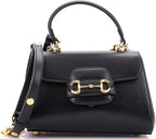 Gucci, Horsebit 1955 Top Handle Flap Bag Leather Mini,Black