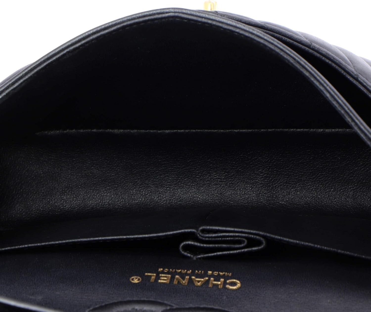 Chanel, Classic Double Flap Bag Chevron Lambskin Small, Black