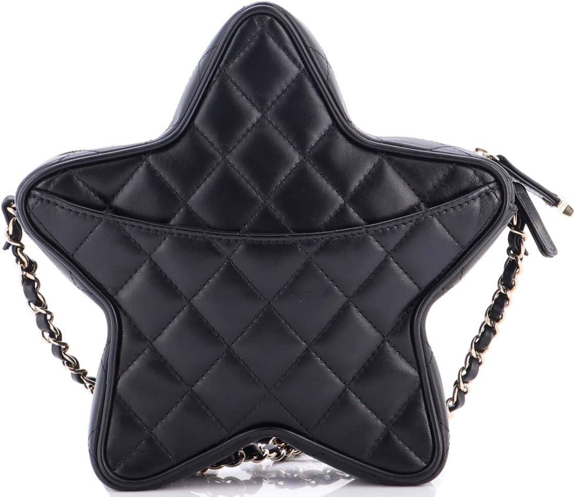 Chanel, CC Walk of Fame Star Bag Quilted Lambskin, Black