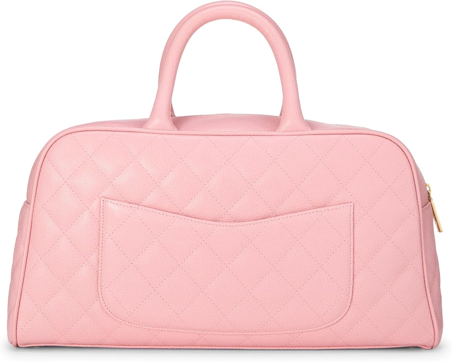 Chanel, Pink Quilted Caviar Bowler Medium, Pink