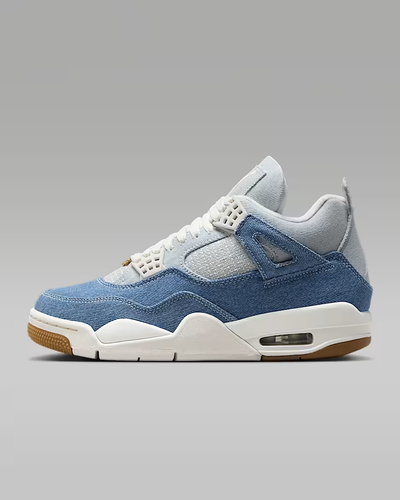 Nike WMNS Air Jordan 4 Retro "Worn Blue" IB6716-100 Women's Shoes Sneakers