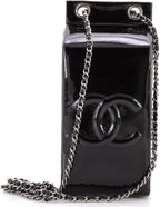 Chanel, Lait de Coco Milk Carton Minaudiere Patent, Black