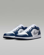 Nike Air Jordan 1 Low "White/Midnight Navy/Wolf Gray" 553558-141 [US 7-15]