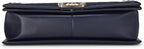 Chanel, Navy Quilted Lambskin Boy Bag Medium, Navy